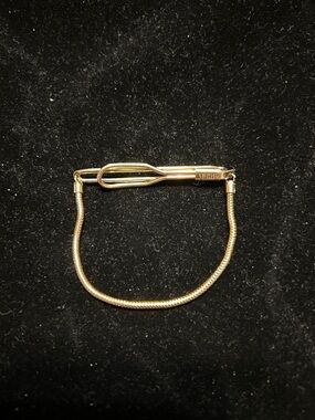 SWANK Gold Tie Chain with T-Bar Clip